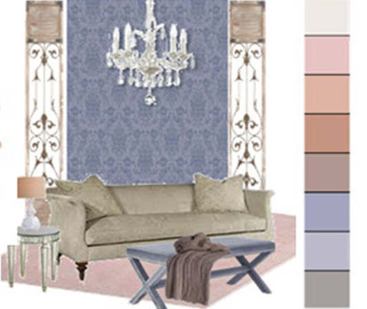 הום סטיילינג | חדרים בצבע סגול | עיצוב הבית בצבע